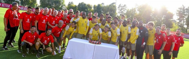 米兰官方更新社交媒体，晒全队为莫德里奇过40岁生日