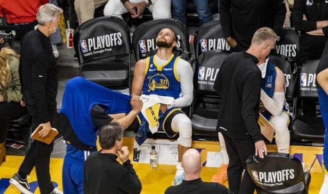 中国运动会-提前被换下，库里16中6得16分3板3助1断，正负值-25全场第二低